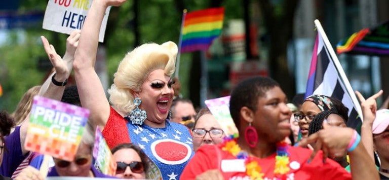 Cleveland Pride Ohio Stolz auf den CLE 2023 mit einer farbenfrohen Parade