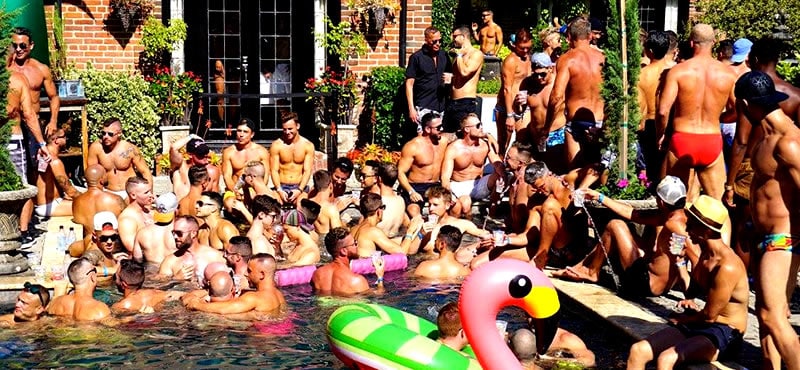 EA on X: Pool party moment. #gay #keywest #batman #thong #tropicalheat   / X